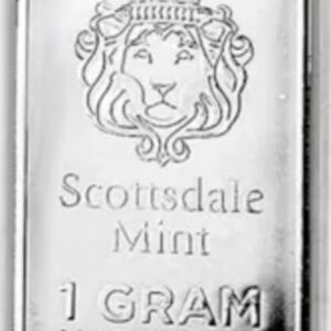 1 gram "Prepper Silver Bar" .999 Fine Pure Silver Bar